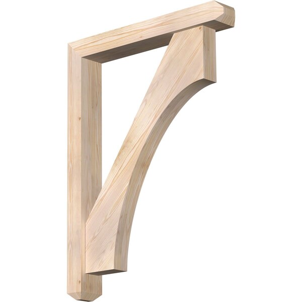 Ekena Millwork Westlake Craftsman Smooth Bracket w/ Offset Brace, Douglas Fir, 5 1/2"W x 36"D x 48"H BKT0604X36X48WTL04SDF - main